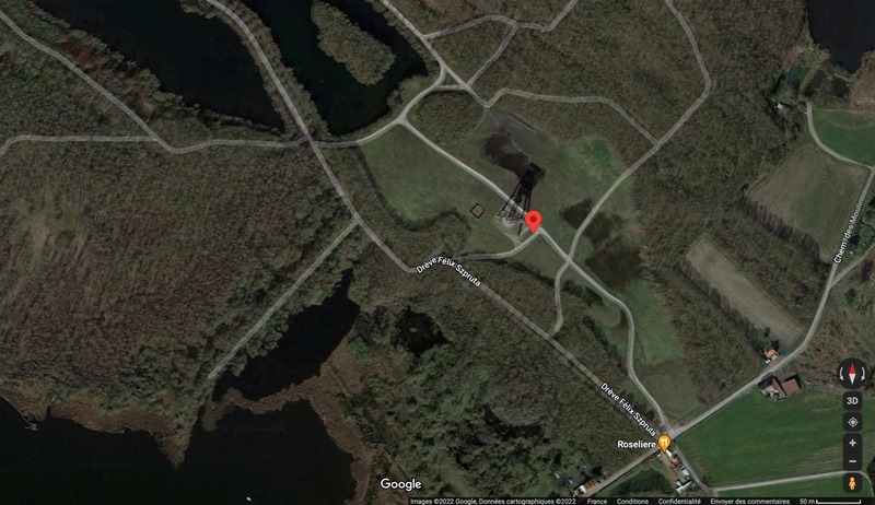 Localisation du Chevalement Ledoux, via Google Map